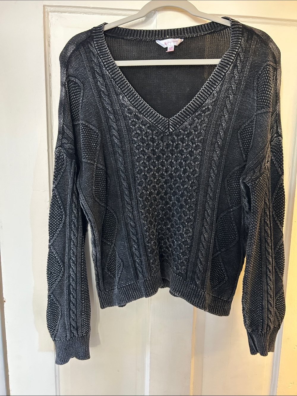 Black cotton sweater